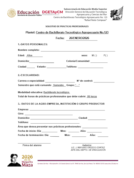 Solicitud prácticas